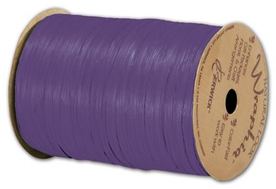 Matte Wraphia Purple Ribbon, 1/4 x 100 Yds