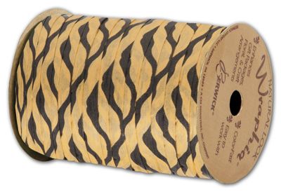 Matte Wraphia Tiger Ribbon, 1/4' x 100 Yds - Gifts Baskets Wholesale Supplies Shop