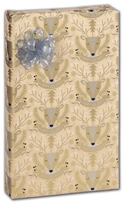 Golden Deer Gift Wrap, 30 x 208