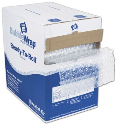 Clear Bubble Film in Dispenser Box, 12 x 175