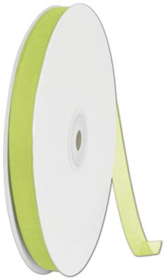 Organdy Lime Ribbon, 3/8' x 100 Yds - Gifts Baskets Wholesale Supplies Shop