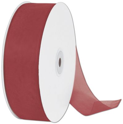 Organdy Cinnamon Ribbon, 1 1/2' x 100 Yds - Gifts Baskets Wholesale Supplies Shop