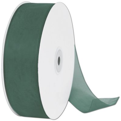 Organdy Hunter Ribbon, 1 1/2' x 100 Yds - Gifts Baskets Wholesale Supplies Shop