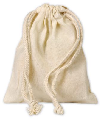 Muslin Cloth Bags, 5 x 6