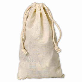 Muslin Cloth Bags, 5 3/4 x 9 3/4