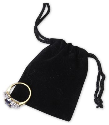 Black Velvet Pouches, 2 x 2 1/2' - Gifts Baskets Wholesale Supplies Shop