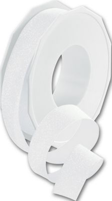 Dazzle White Ribbon, 7/8' x 20 Yds - Gifts Baskets Wholesale Supplies Shop