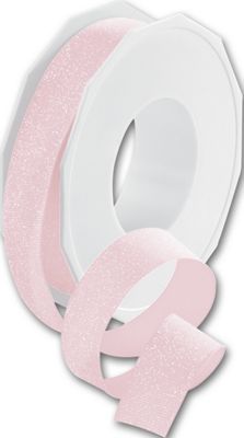 Dazzle Light Pink Ribbon, 7/8' x 20 Yds - Gifts Baskets Wholesale Supplies Shop
