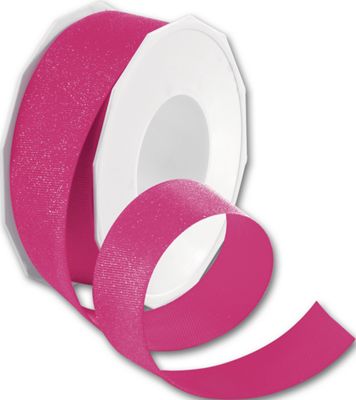 Dazzle Shocking Pink Ribbon, 1 1/2' x 20 Yds - Gifts Baskets Wholesale Supplies Shop