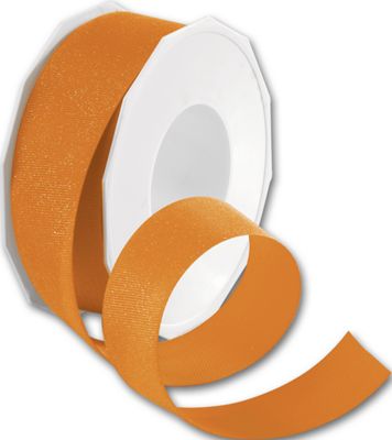 Dazzle Tangerine Ribbon, 1 1/2' x 20 Yds - Gifts Baskets Wholesale Supplies Shop