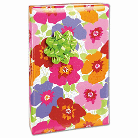 24 x 417',1 roll of gift wrap.,Made of 60# paper.,25% post-industrial recycled content.,Recyclable.,Made in USA.,Bursting with fresh color and fun pattern, the Abstract Poppies Gift Wrap features a white background with oversized multicolored blooms. All items are sold separately unless noted.
