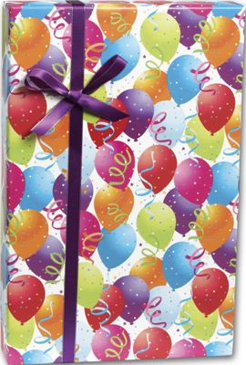 Balloon Gift Wrap, 30' x 208' - Gifts Baskets Wholesale Supplies Shop