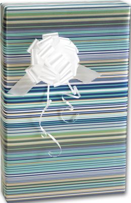 Bold Stripe Gift Wrap, 30' x 208' - Gifts Baskets Wholesale Supplies Shop