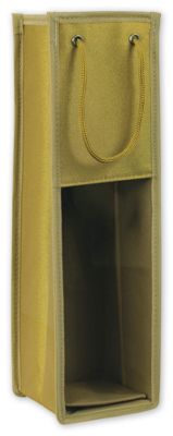 Gold Wine Window Totes, 4 x 4 x 14' - Gifts Baskets Wholesale Supplies Shop