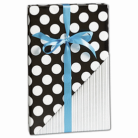 Black & Silver Reversible Gift Wrap, 30' x 417'