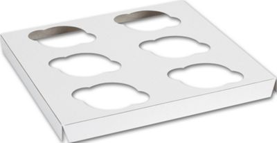 White Bake Away Inserts, 9 7/8 x 9 7/8 x 7/8' - Gifts Baskets Wholesale Supplies Shop