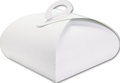 White Bake Away Carriers, 10 x 10 x 4 1/2' - Gifts Baskets Wholesale Supplies Shop