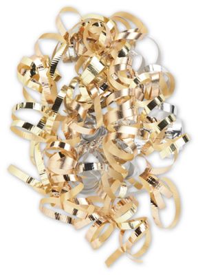Copper Curly Bows, 1/4' Wide x 36' Long, 12 Strands - Gifts Baskets Wholesale Supplies Shop