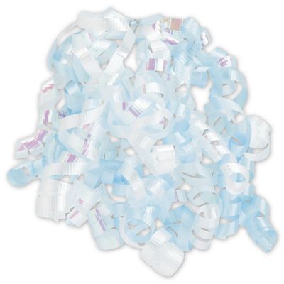Blue & White Curly Bows, 1/4' Wide x 36' Long, 12 Strands - Gifts Baskets Wholesale Supplies Shop