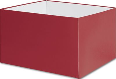 Red Gift Box Bases, 8 x 8 x 5' - Gifts Baskets Wholesale Supplies Shop