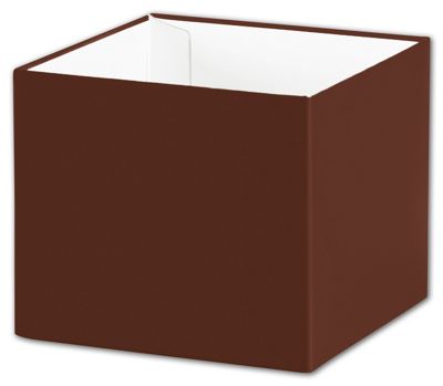 Chocolate Gift Box Bases, 4 x 4 x 3 1/2' - Gifts Baskets Wholesale Supplies Shop