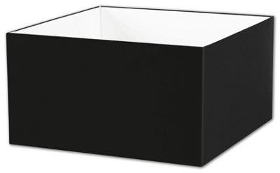 Black Gift Box Bases, 10 x 10 x 5 1/2' - Gifts Baskets Wholesale Supplies Shop