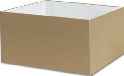 Gold Gift Box Bases, 10 x 10 x 5 1/2' - Gifts Baskets Wholesale Supplies Shop