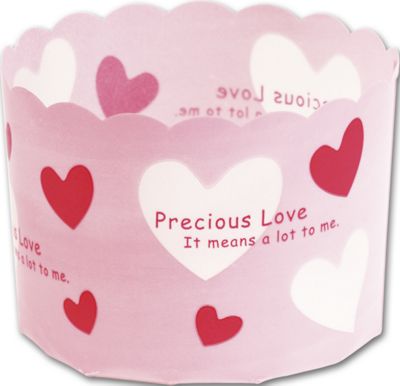 Free Standing Plastic Heart Dessert Baking Cups - Gifts Baskets Wholesale Supplies Shop