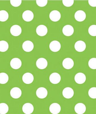 Lime Sunny Dots Gift Wrap, 24' x 100' - Gifts Baskets Wholesale Supplies Shop