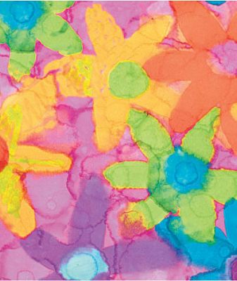 Flower Power Gift Wrap, 24' x 417' - Gifts Baskets Wholesale Supplies Shop