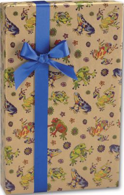 Hop to It/Kraft Gift Wrap, 24' x 100' - Gifts Baskets Wholesale Supplies Shop