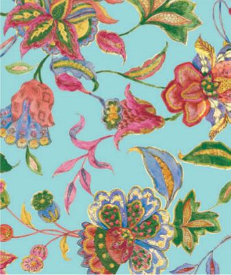 Crewel Embroidery Gift Wrap, 24' x 100' - Gifts Baskets Wholesale Supplies Shop