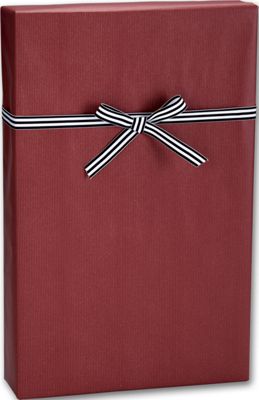 Dark Red/Kraft Gift Wrap, 24' x 100' - Gifts Baskets Wholesale Supplies Shop