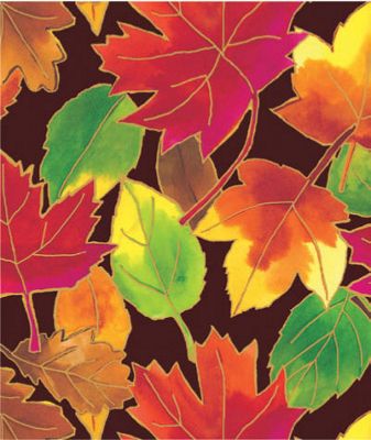 Autumn Leaves Gift Wrap, 24' x 100' - Gifts Baskets Wholesale Supplies Shop