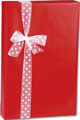 Red Ultra Gloss Gift Wrap, 24' x 100' - Gifts Baskets Wholesale Supplies Shop