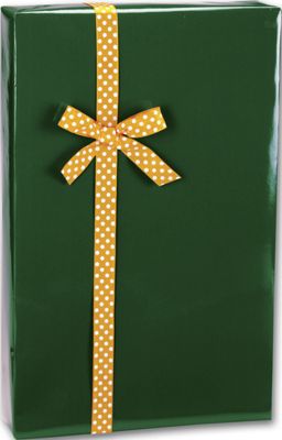 Forest Green Ultra Gloss Gift Wrap, 24' x 100' - Gifts Baskets Wholesale Supplies Shop