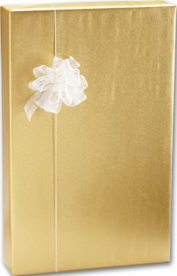 Gold/Metallized Kraft Gift Wrap, 24' x 100' - Gifts Baskets Wholesale Supplies Shop
