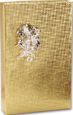 Warm Gold Spun Sheen Embossed Foil Gift Wrap - Gifts Baskets Wholesale Supplies Shop