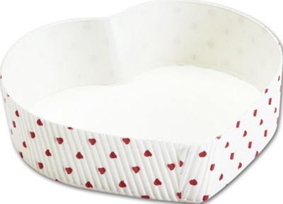 Heart Shaped Baking Pans, 4 1/3 x 4 3/5 x 1 1/3' - Gifts Baskets Wholesale Supplies Shop