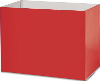 Red Gift Basket Boxes, 10 1/4 x 6 x 7 1/2
