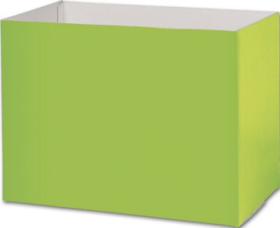 Lime Green Gift Basket Boxes, 10 1/4 x 6 x 7 1/2
