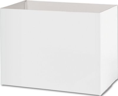 White Gift Basket Box Bottoms, 10 1/4 x 6 x 7 1/2' - Gifts Baskets Wholesale Supplies Shop