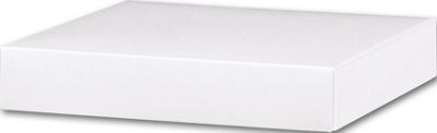 White Gift Box Lids, 8 x 8 x 1 1/2' - Gifts Baskets Wholesale Supplies Shop