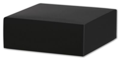 Black Gift Box Lids, 4 x 4 x 1 1/2' - Gifts Baskets Wholesale Supplies Shop