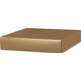Gold Gift Box Lids, 10 x 10 x 2'