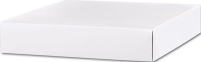 White Gift Box Lids, 10 x 10 x 1 1/2' - Gifts Baskets Wholesale Supplies Shop