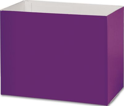 Purple Gift Basket Boxes, 8 1/4 x 4 3/4 x 6 1/4