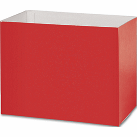 Red Gift Basket Boxes, 8 1/4 x 4 3/4 x 6 1/4