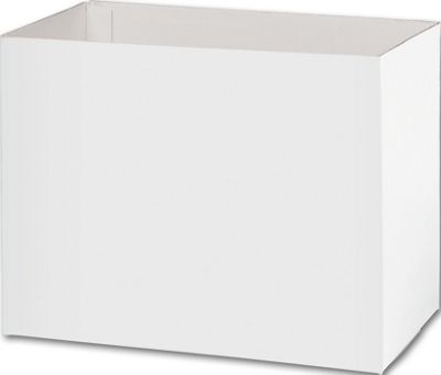 White Gift Basket Box Bottoms, 8 1/4' x 4 3/4 x 6 1/4' - Gifts Baskets Wholesale Supplies Shop