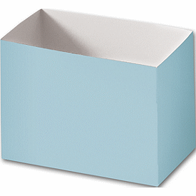 Light Blue Gift Basket Boxes, 6 3/4 x 4 x 5